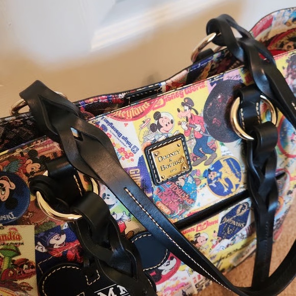 Dooney & Bourke Colorful Disney Collage Tote - Picture 3 of 4